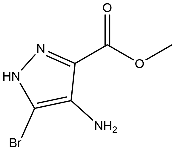 4-Amino-5-bromo-2H-pyrazole-3-carboxylic acid methyl ester Struktur