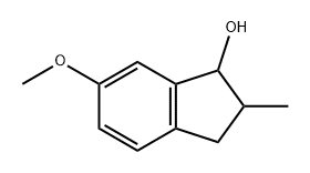 1H-Inden-1-ol, 2,3-dihydro-6-methoxy-2-methyl- Struktur