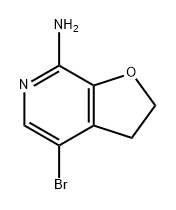 Furo[2,3-c]pyridin-7-amine, 4-bromo-2,3-dihydro- Struktur