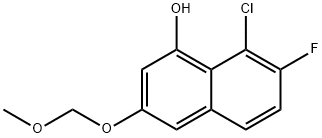 1-Naphthalenol, 8-chloro-7-fluoro-3-(methoxymethoxy)- Struktur