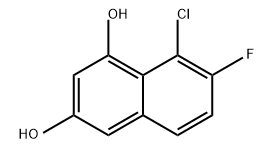 1,3-Naphthalenediol, 8-chloro-7-fluoro- Struktur