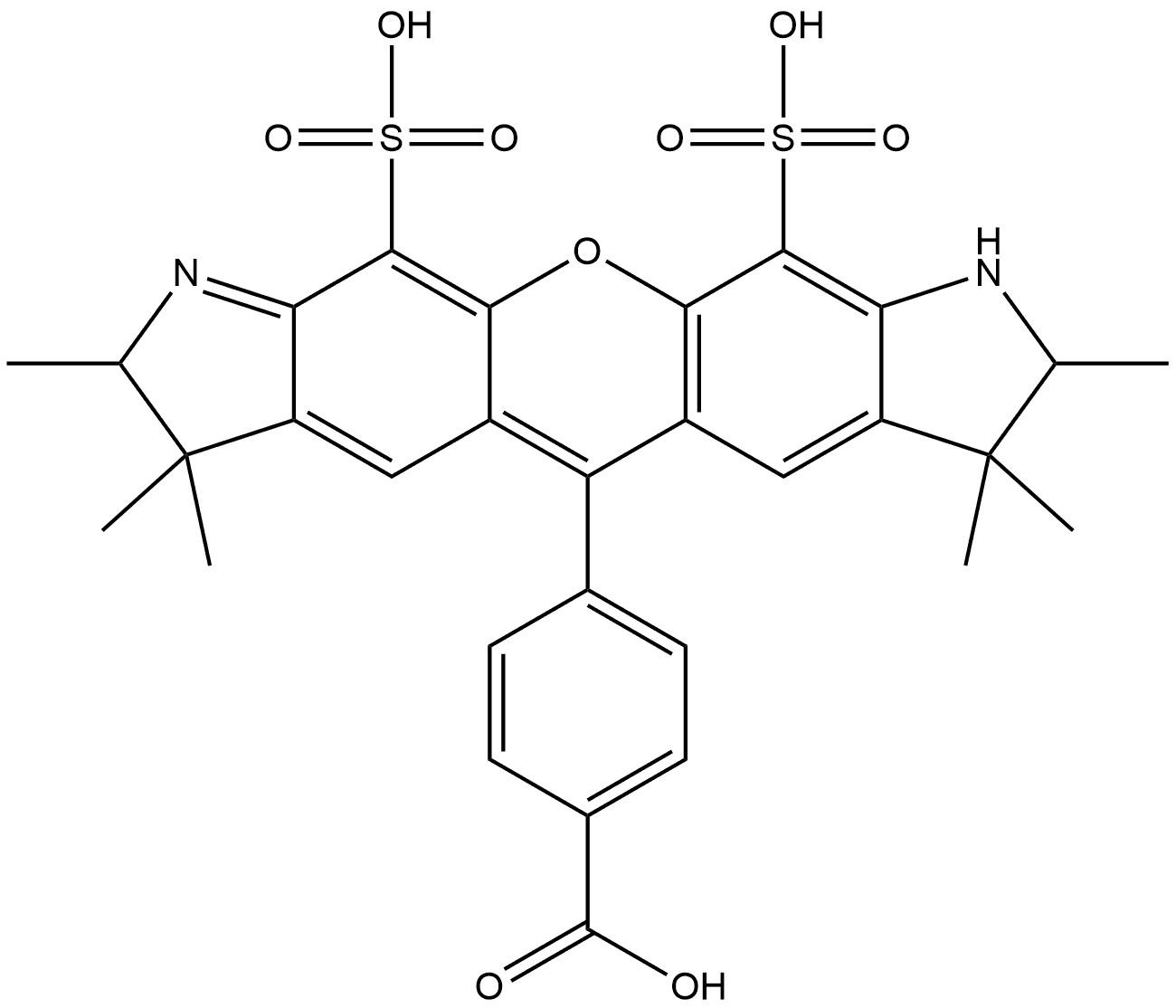 AF532 carboxylic acid Struktur