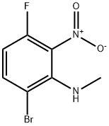 Benzenamine, 6-bromo-3-fluoro-N-methyl-2-nitro- Struktur