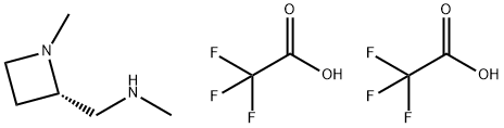 2-Azetidinemethanamine, N,N-dimethyl-, (2S)-, 2,2,2-trifluoroacetate (1:2) Struktur