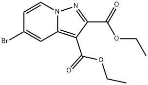 2,3-Diethyl 5-bromopyrazolo[1,5-a]pyridine-2,3-dicarboxylate Struktur