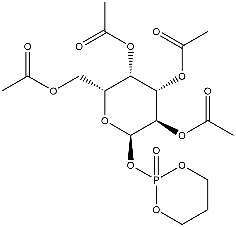 α-D-Galactopyranose, 1-O-(2-oxido-1,3,2-dioxaphosphorinan-2-yl)-, tetraacetate (9CI)