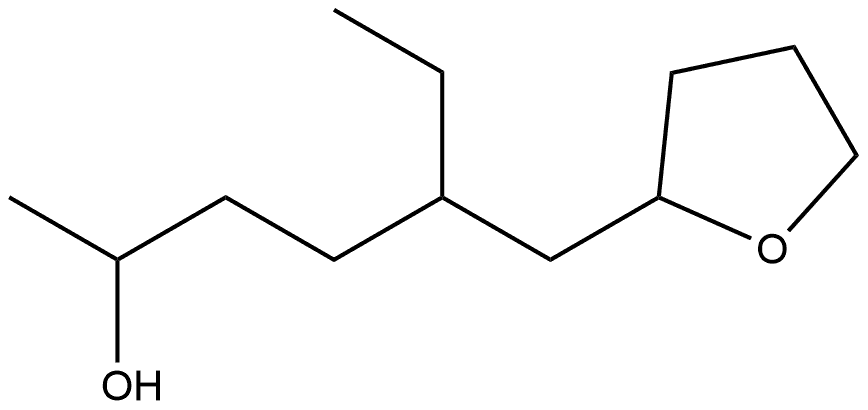 2-Furanpentanol, δ-ethyltetrahydro-α-methyl- Struktur