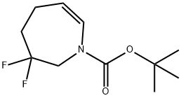 1,1-Dimethylethyl 3,3-difluoro-2,3,4,5-tetrahydro-1H-azepine-1-carboxylate Struktur