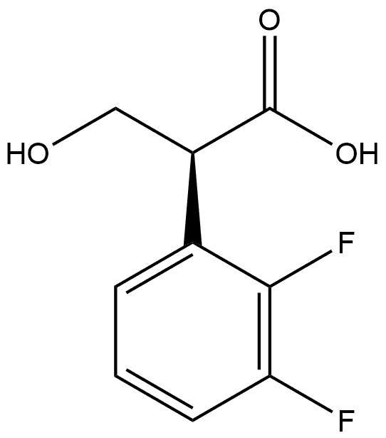 Benzeneacetic acid, 2,3-difluoro-α-(hydroxymethyl)-, (αS)- Struktur