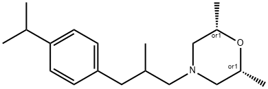 Morpholine, 2,6-dimethyl-4-[2-methyl-3-[4-(1-methylethyl)phenyl]propyl]-, (2R,6S)-rel- Struktur