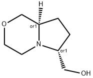 1H-Pyrrolo[2,1-c][1,4]oxazine-6-methanol, hexahydro-, (6R,8aR)-rel- Struktur