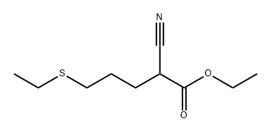 Pentanoic acid, 2-cyano-5-(ethylthio)-, ethyl ester