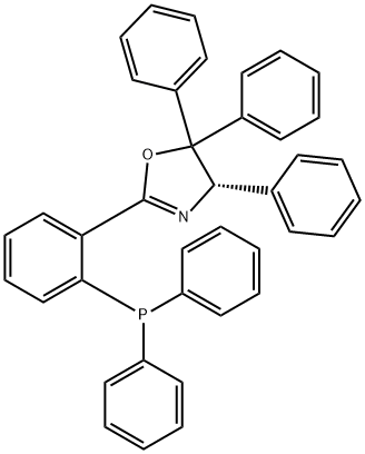 Oxazole, 2-[2-(diphenylphosphino)phenyl]-4,5-dihydro-4,5,5-triphenyl-, (4S)- Struktur