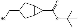 1,1-Dimethylethyl 3-(hydroxymethyl)bicyclo[3.1.0]hexane-6-carboxylate Struktur