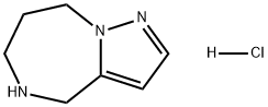 5,6,7,8-tetrahydro-4H-pyrazolo[1,5-a][1,4]diazepine hydrochloride Struktur