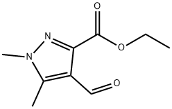 Ethyl 4-formyl-1,5-dimethyl-1H-pyrazole-3-carboxylate Struktur