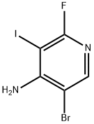 4-Pyridinamine, 5-bromo-2-fluoro-3-iodo- Struktur