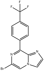 6-溴-8-(4-(三氟甲基)苯基)咪唑并[1,2-A]吡嗪, 2842029-31-4, 結(jié)構(gòu)式