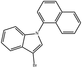 3-Bromo-1-(1-naphthalenyl)-1H-indole Struktur