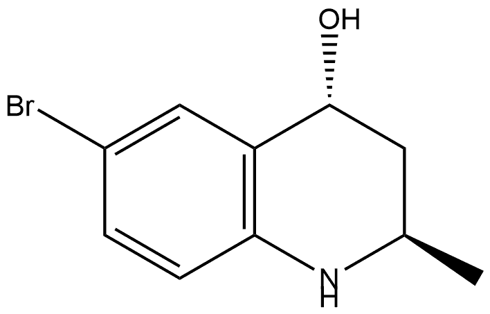 6-bromo-2-methyl-1,2,3,4-tetrahydroquinolin-4-ol Struktur