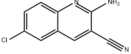 3-Quinolinecarbonitrile, 2-amino-6-chloro- Struktur