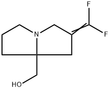 1H-Pyrrolizine-7a(5H)-methanol, 2-(difluoromethylene)tetrahydro- Struktur