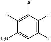 Benzenamine, 3-bromo-2,5-difluoro-4-iodo- Struktur