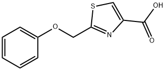 4-Thiazolecarboxylic acid, 2-(phenoxymethyl)- Struktur