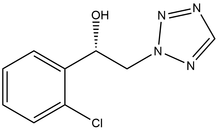 2H-Tetrazole-2-ethanol, α-(2-chlorophenyl)-, (αS)- Struktur