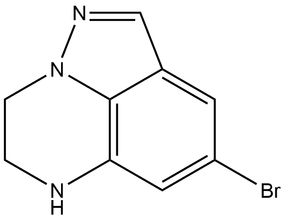 8-Bromo-2,3-dihydro-1H-pyrazolo[1,5,4-de]quinoxaline Struktur