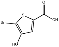 2-Thiophenecarboxylic acid, 5-bromo-4-hydroxy- Struktur