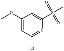 Pyridine, 2-chloro-4-methoxy-6-(methylsulfonyl)- Struktur