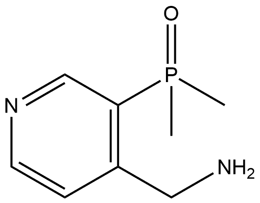 3-(Dimethylphosphinyl)-4-pyridinemethanamine Struktur