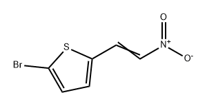 Thiophene, 2-bromo-5-(2-nitroethenyl)- Struktur