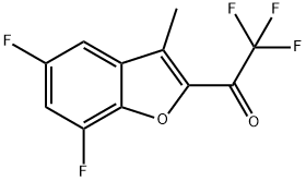 Ethanone, 1-(5,7-difluoro-3-methyl-2-benzofuranyl)-2,2,2-trifluoro- Struktur