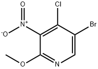 Pyridine, 5-bromo-4-chloro-2-methoxy-3-nitro- Struktur