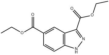 diethyl 1H-indazole-3,5-dicarboxylate Struktur