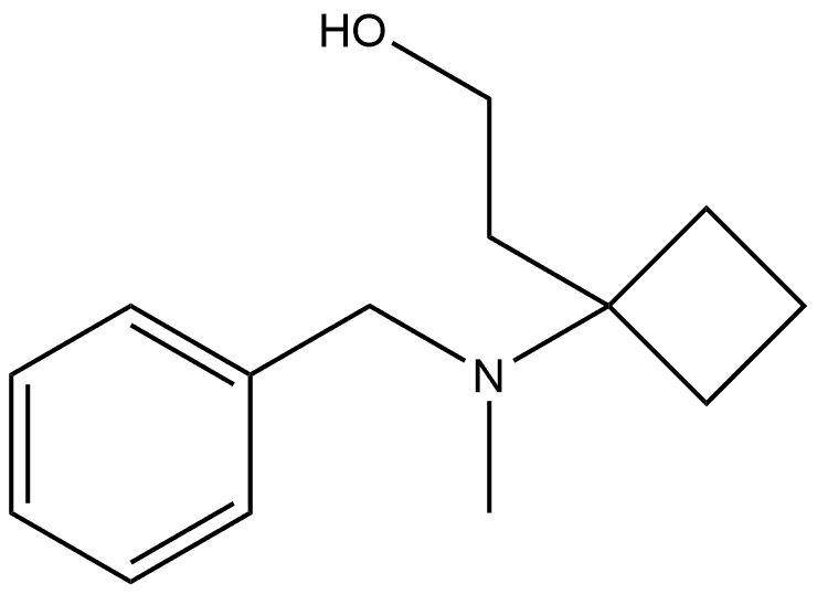 2-[1-[benzyl(methyl)amino]cyclobutyl]ethanol Struktur