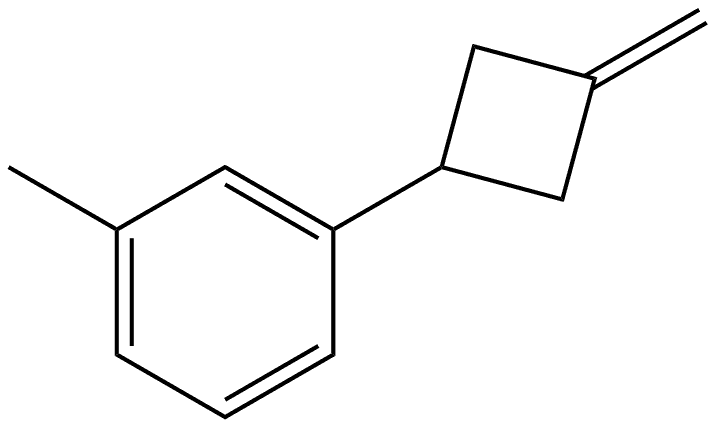 1-methyl-3-(3-methylenecyclobutyl)benzene Struktur