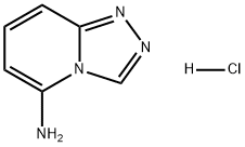 1,2,4-Triazolo[4,3-a]pyridin-5-amine, hydrochloride (1:1) Struktur