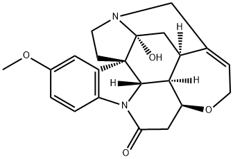 16-Hydroxy-2-methoxystrychnidin-10-one Struktur