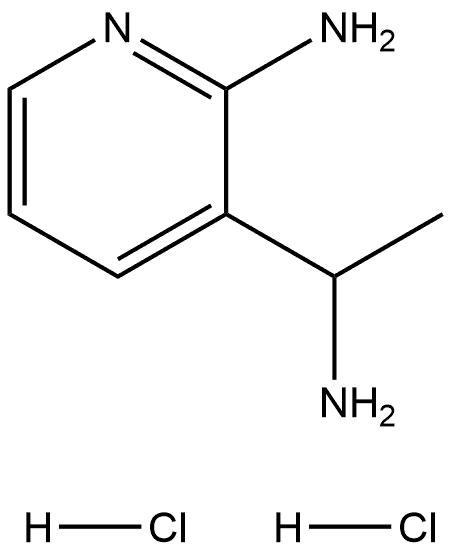 3-Pyridinemethanamine, 2-amino-α-methyl-, hydrochloride (1:2) Struktur