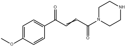 2-Butene-1,4-dione, 1-(4-methoxyphenyl)-4-(1-piperazinyl)- Struktur