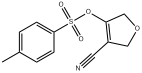 3-Furancarbonitrile, 2,5-dihydro-4-[[(4-methylphenyl)sulfonyl]oxy]- Struktur