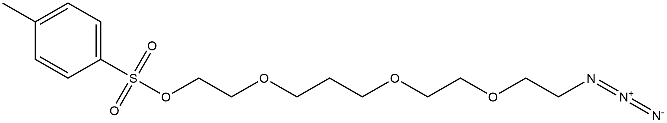 Ethanol, 2-[3-[2-(2-azidoethoxy)ethoxy]propoxy]-, 1-(4-methylbenzenesulfonate) Struktur