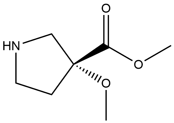 methyl (R)-3-methoxypyrrolidine-3-carboxylate L-Tartaric Acid salt Struktur