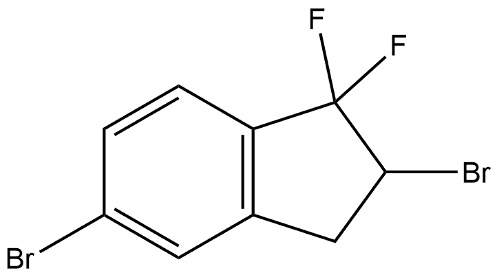 2,5-dibromo-1,1-difluoro-2,3-dihydro-1H-indene Struktur