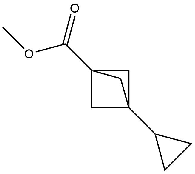 Bicyclo[1.1.1]pentane-1-carboxylic acid, 3-cyclopropyl-, methyl ester Struktur