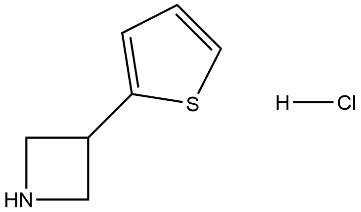 Azetidine, 3-(2-thienyl)-, hydrochloride (1:1) Struktur