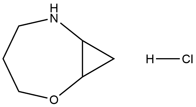 2-Oxa-6-azabicyclo[5.1.0]octane, hydrochloride (1:1) Struktur